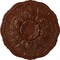 Ekena Millwork Cornelia Ceiling Medallion (Fits Canopies up to 4"), 22 1/2"OD x 1 1/2"P, Burnished Mahogany Crackle CM22CNBMC - alternate 1